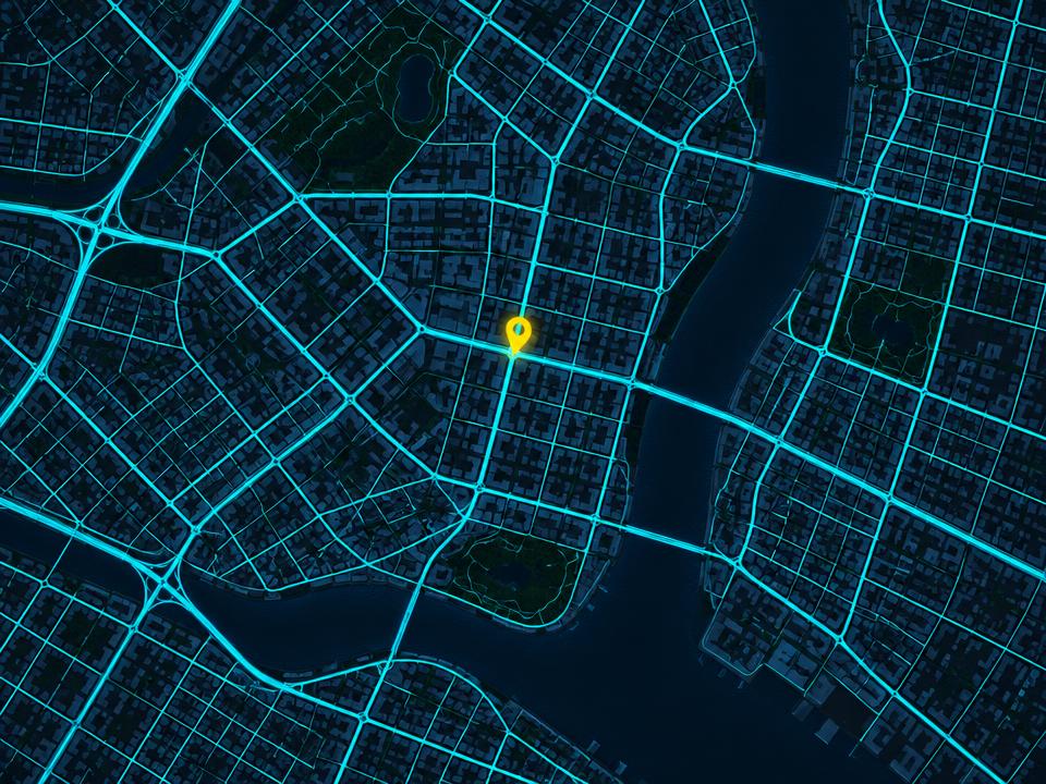 Map showing our location